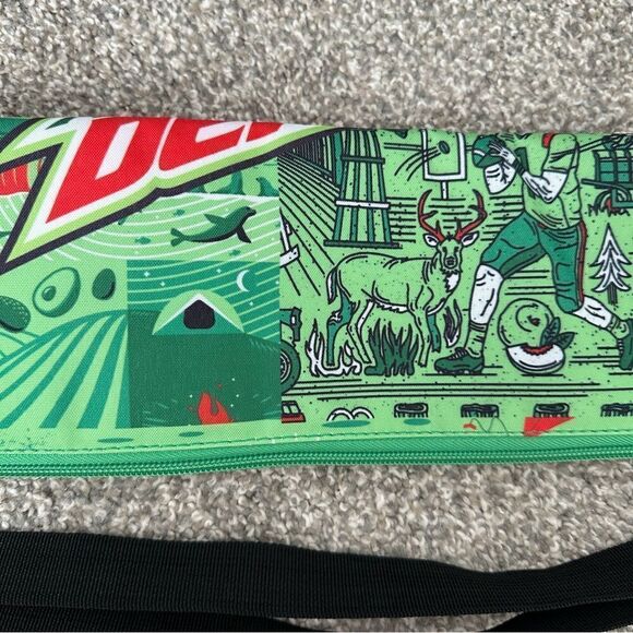 Insulated Tube Cooler 6 Can Soft Sling Cooler Sleeve Beverage Sling Mountain Dew - Picture 7 of 9